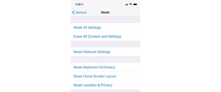 Option to correct signal in iPhone